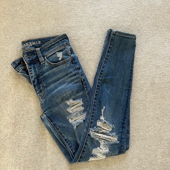 American Eagle High Rise Jegging - 00 SHORT - Picture 1 of 6